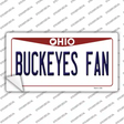 Buckeyes Fan OH Novelty Sticker Decal