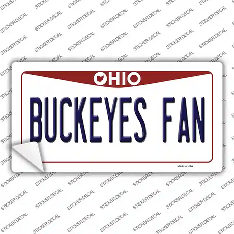 Buckeyes Fan OH Novelty Sticker Decal