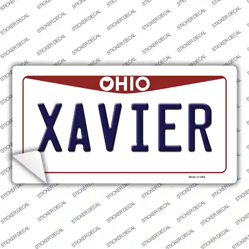 Xavier OH Novelty Sticker Decal