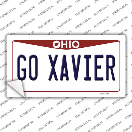 Go Xavier OH Novelty Sticker Decal