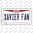 Xavier Fan OH Novelty Sticker Decal