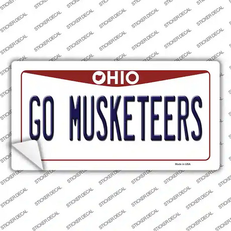 Go Musketeers OH Novelty Sticker Decal