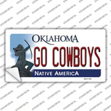 Go Cowboys OK Novelty Sticker Decal