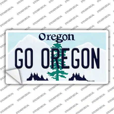Go Oregon OR Novelty Sticker Decal