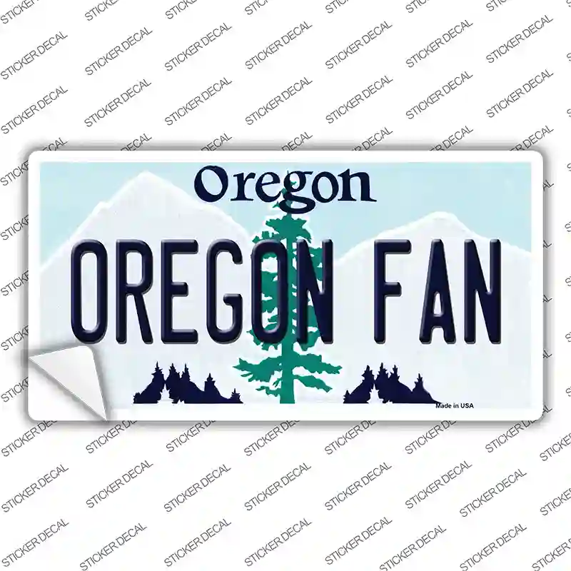 Oregon Fan OR Novelty Sticker Decal