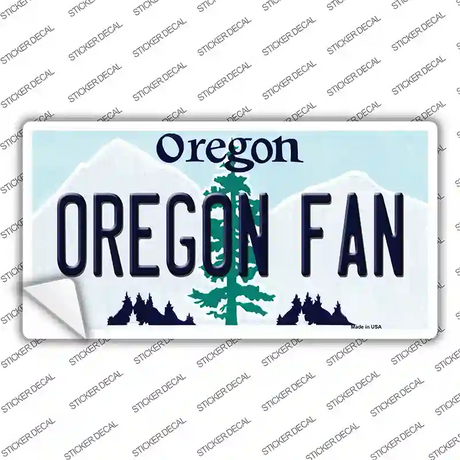 Oregon Fan OR Novelty Sticker Decal