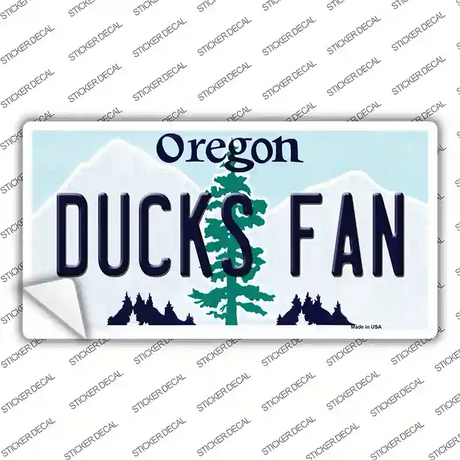 Ducks Fan OR Novelty Sticker Decal