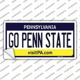 Go Penn State PA Novelty Sticker Decal