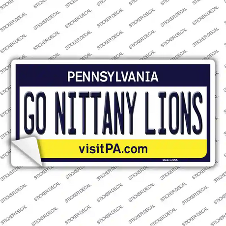 Go Nittany Lions PA Novelty Sticker Decal