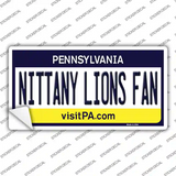 Nittany Lions Fan PA Novelty Sticker Decal