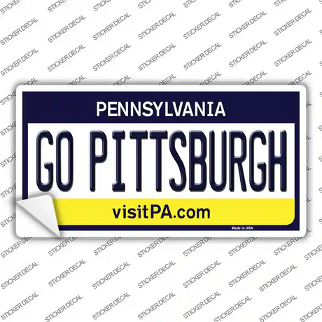 Go Pittsburgh PA Novelty Sticker Decal