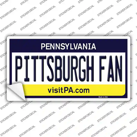 Pittsburgh Fan PA Novelty Sticker Decal