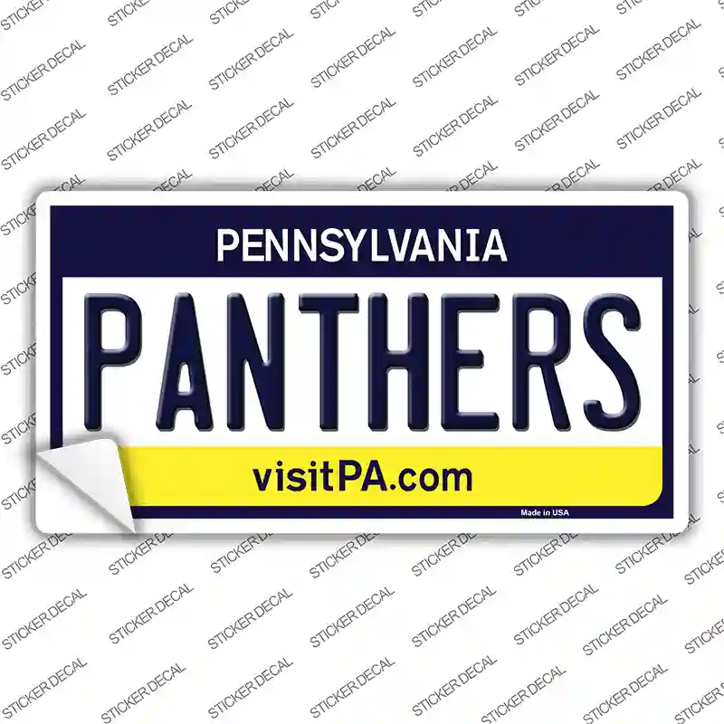 Panthers PA Novelty Sticker Decal