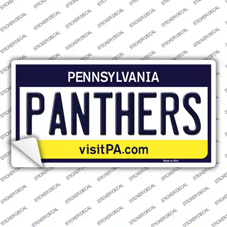 Panthers PA Novelty Sticker Decal