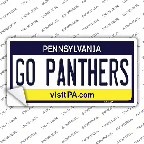 Go Panthers PA Novelty Sticker Decal
