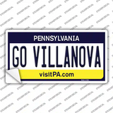 Go Villanova PA Novelty Sticker Decal