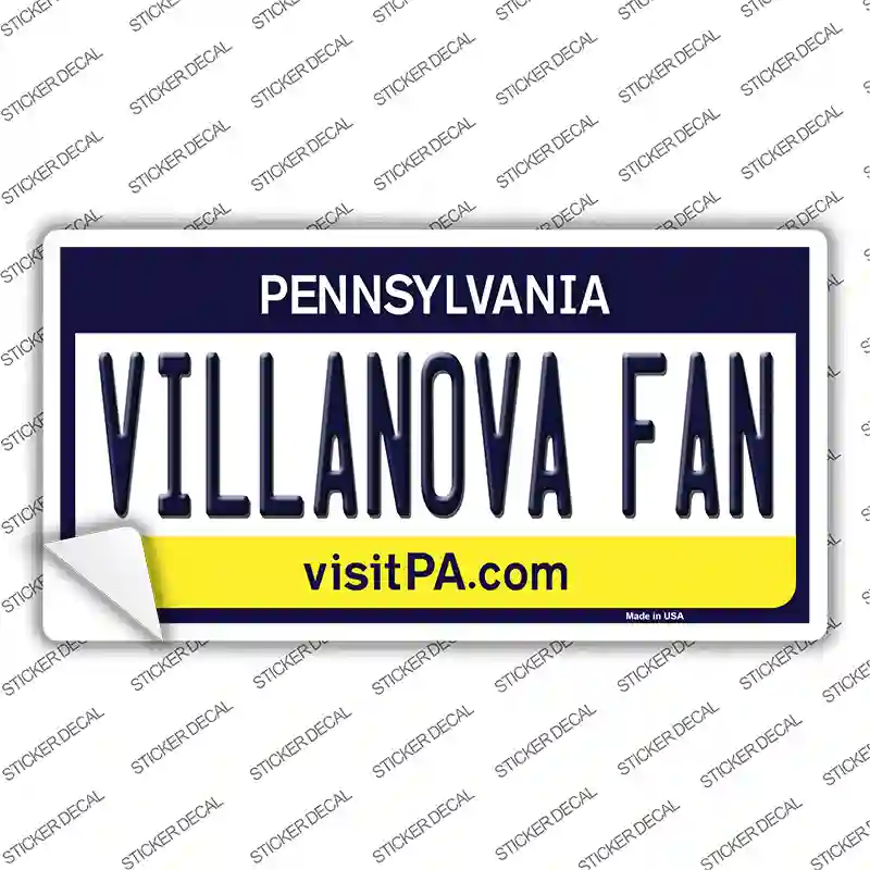 Villanova Fan PA Novelty Sticker Decal