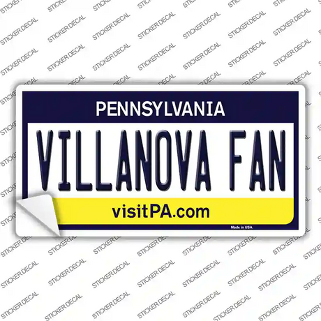 Villanova Fan PA Novelty Sticker Decal