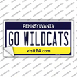 Go Wildcats Pennsylvania PA Novelty Sticker Decal