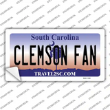 Clemson Fan SC Novelty Sticker Decal