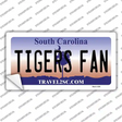 South Carolina Plate Tigers Fan SC Novelty Sticker Decal