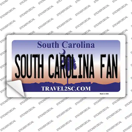 South Carolina Fan SC Novelty Sticker Decal