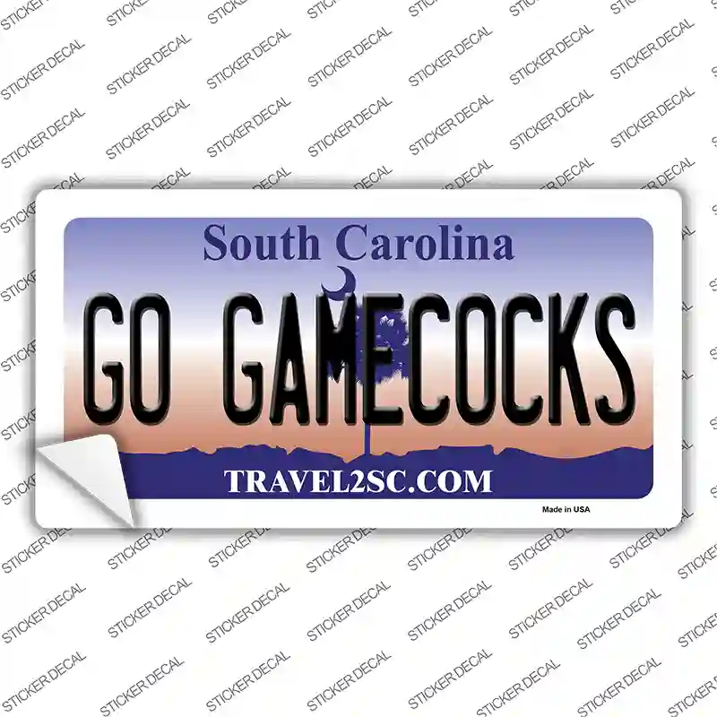 Go Gamecocks SC Novelty Sticker Decal