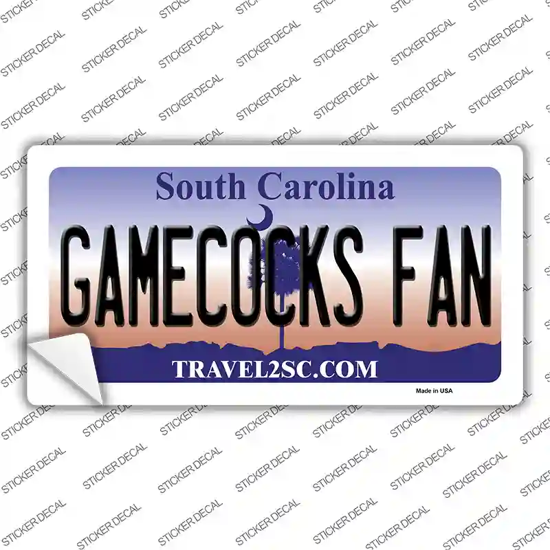 Gamecocks Fan SC Novelty Sticker Decal