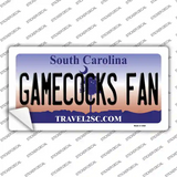 Gamecocks Fan SC Novelty Sticker Decal