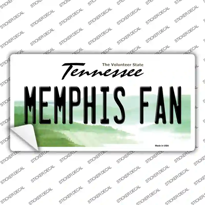Memphis Fan TN Novelty Sticker Decal