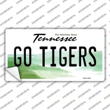 Tennessee Go Tigers TN Novelty Sticker Decal