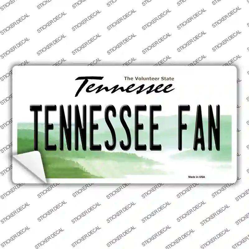 Tennessee Fan TN Novelty Sticker Decal