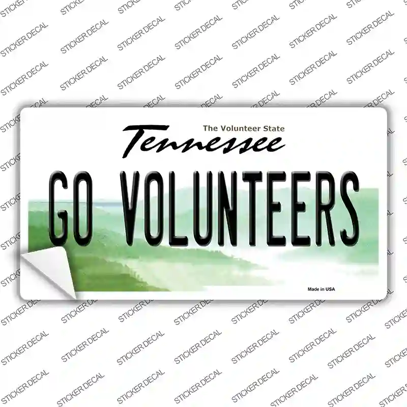 Go Volunteers TN Novelty Sticker Decal