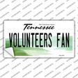 Volunteers Fan TN Novelty Sticker Decal