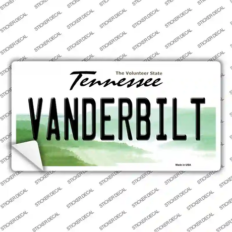Vanderbilt TN Novelty Sticker Decal