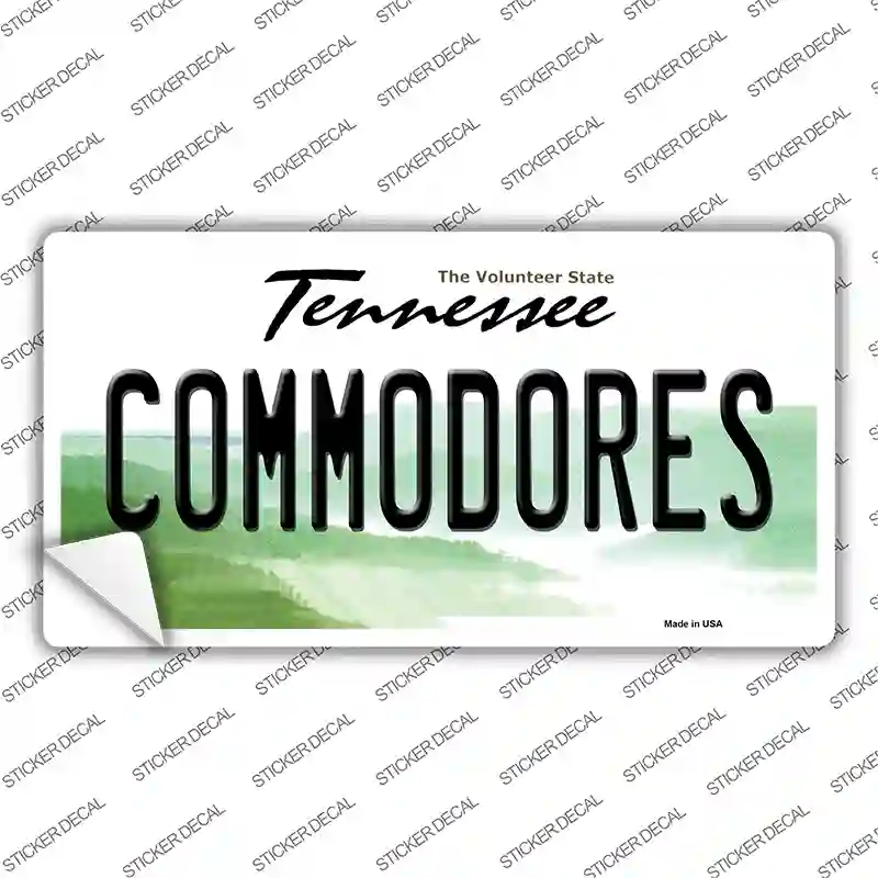 Commodores TN Novelty Sticker Decal