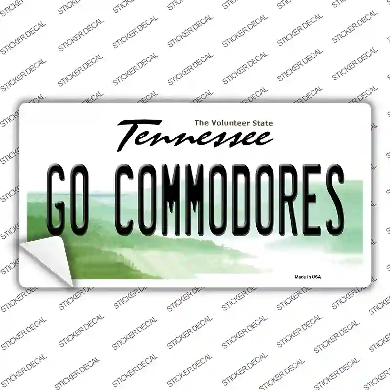 Go Commodores TN Novelty Sticker Decal
