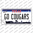 Go Cougars TX Novelty Sticker Decal