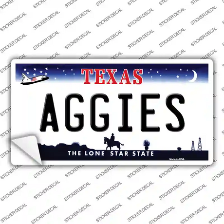 Aggies TX Novelty Sticker Decal