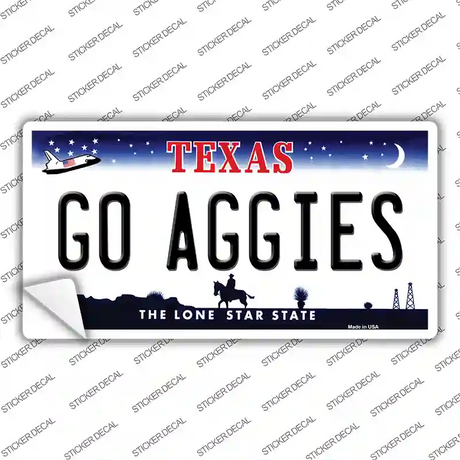 Go Aggies Texas TX Novelty Sticker Decal