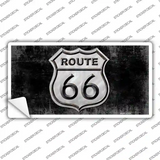 Route 66 Black & White Novelty Sticker Decal