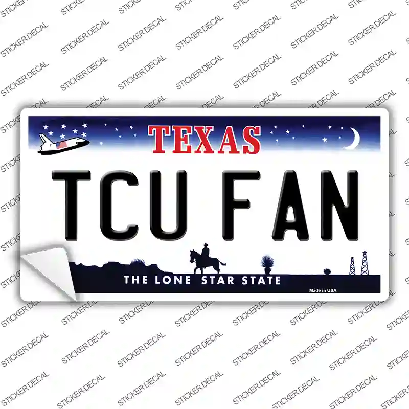 TCU Fan TX Novelty Sticker Decal