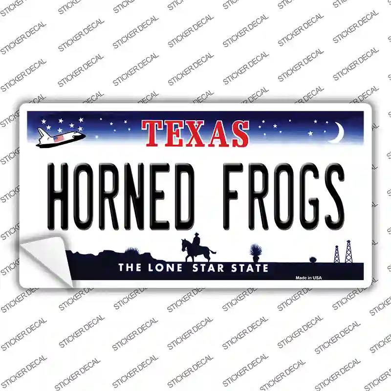 Horned Frogs TX Novelty Sticker Decal