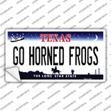 Go Horned Frogs TX Novelty Sticker Decal