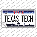 Texas Tech TX Novelty Sticker Decal