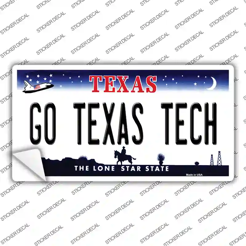 Go Texas Tech TX Novelty Sticker Decal