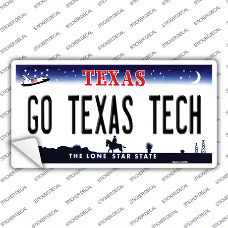 Go Texas Tech TX Novelty Sticker Decal