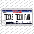 Texas Tech Fan TX Novelty Sticker Decal