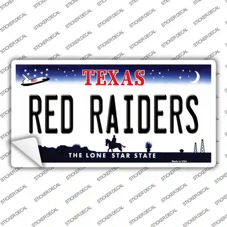 Red Raiders TX Novelty Sticker Decal