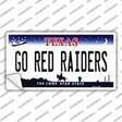 Go Red Raiders TX Novelty Sticker Decal
